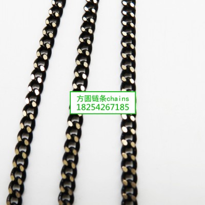 方圆黑丝磨面链条jewelrys chains