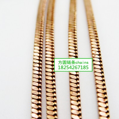 方圆韩国方蛇链链条jewelrys chains
